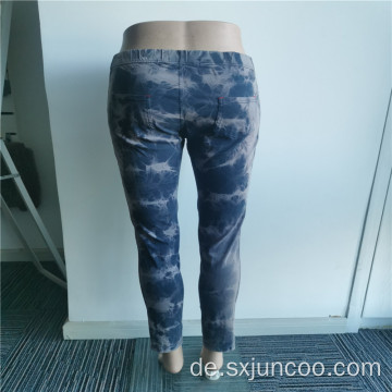 70% Rayon 25% Nylon 5% Spandex Casual Long Jeans im Freien